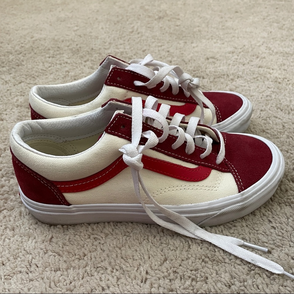 Vans Style 36 Retro Biking Red Skate Shoes